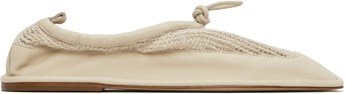 Ruohan Beige Hereu Edition Puntera Ballerina Flats