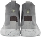 Converse Grey Chuck Taylor All Star Crater Knit High Sneakers