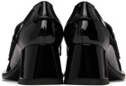Versace Black Alia Patent Loafer Heels