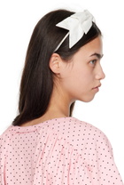 Ashley Williams White Bow Headband