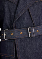 Helmut Lang Rider Belted Denim Jacket Indigo