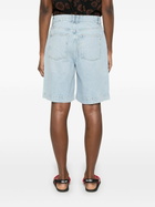 FRAME Blue Organic Cotton Denim Shorts