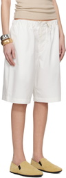 Meta Campania Collective White Ed Drawstring Shorts