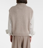 Jardin des Orangers Turtleneck wool and cashmere sweater vest
