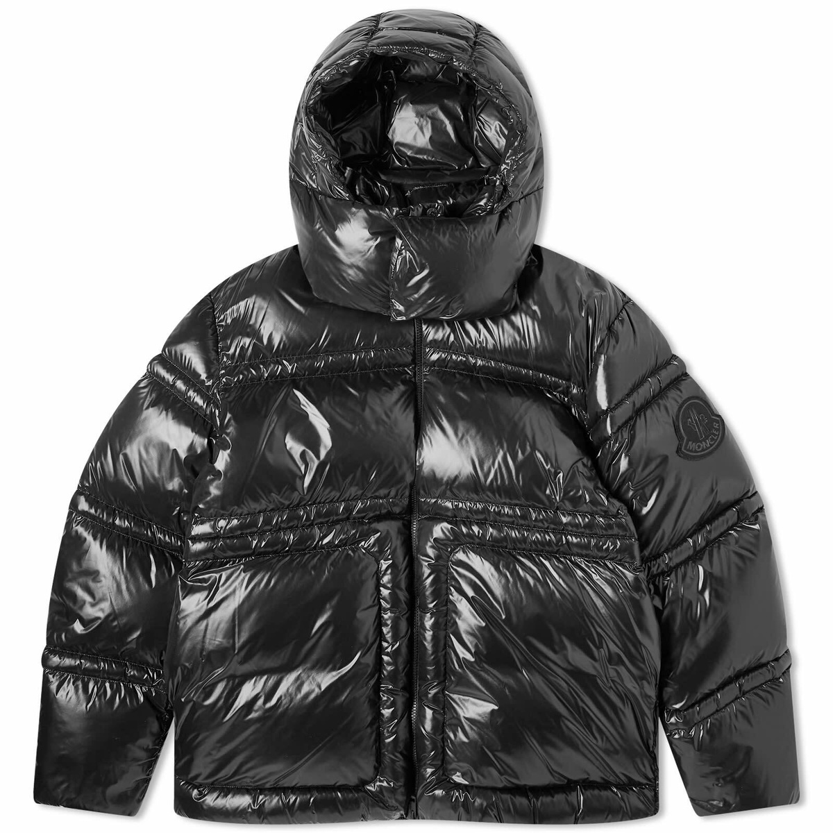 Moncler Men's Thuban Lightweight Nylon Jacket in Black Moncler