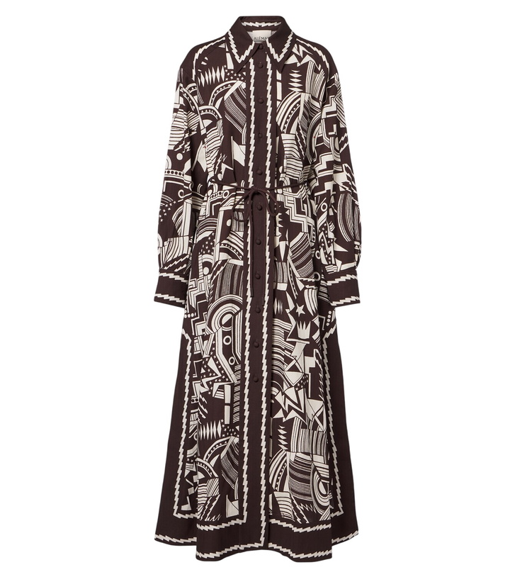 Photo: Alémais Lori printed shirt dress