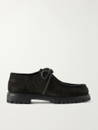 Yuketen - Sibillini Tyrolean Waxed Suede Derby Shoes - Black