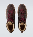 Eleventy Leather lace-up boots