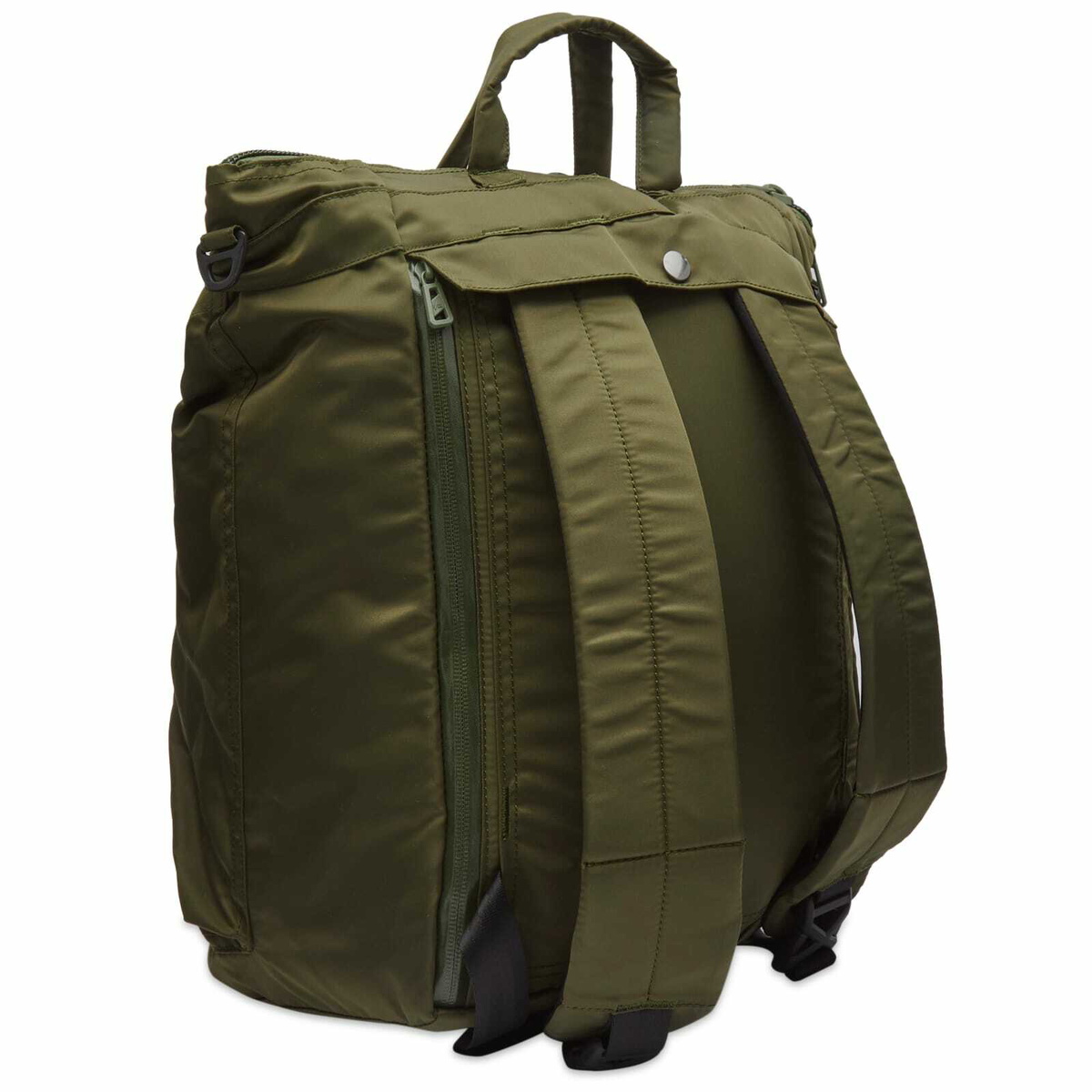 F/CE. Men's RECYCLED TWILL HELMET BAG in Olive F/CE.