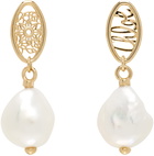 Chloé Gold Darcey Lace Drop Earrings