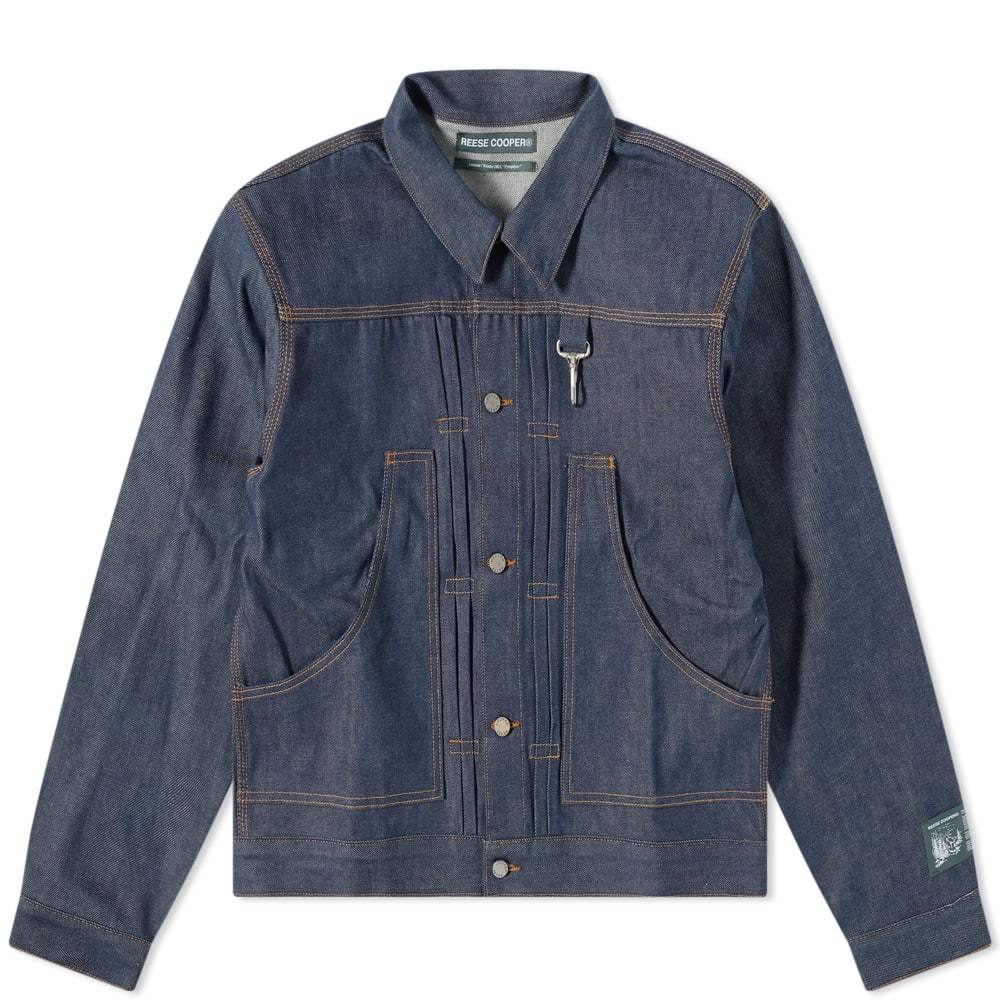 Selvedge Denim Chore Coat in Sun Faded Wash