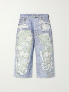 Acne Studios - Judda Rose Printed Cotton Shorts - Blue
