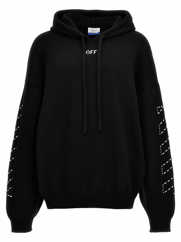 Photo: Off-White Stitch Arr Diags Hooded Sweater