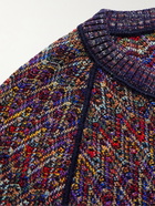 Missoni - Crochet-Knit Wool-Blend Sweater - Purple