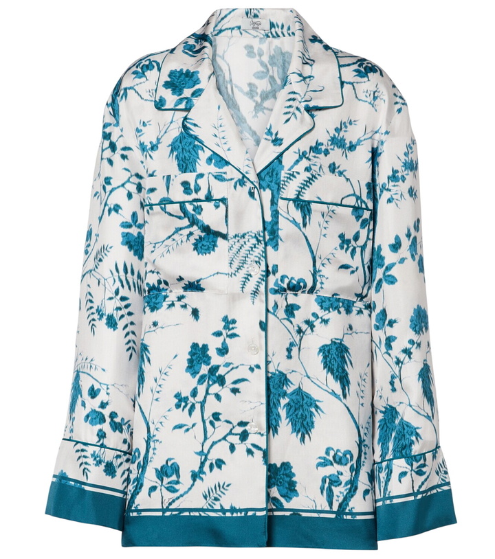Photo: Erdem Floral silk pajama shirt