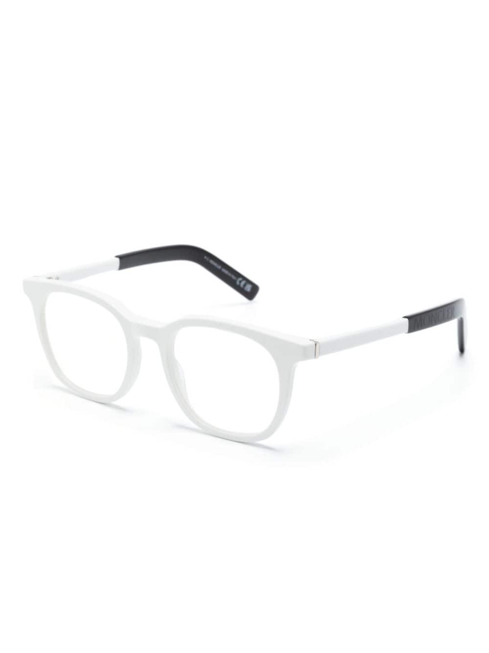 Moncle Frame Moncler Ml5207 Two-tone Square-frame Glasses Moncler