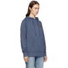 rag and bone Navy Garment-Dyed Racer Hoodie