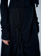Yohji Yamamoto High Twisted French Terry Braided Skirt