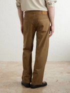 Massimo Alba - Oceano Straight-Leg Cotton Trousers - Brown