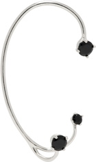 Panconesi Silver & Black Three Point Ear Cuff