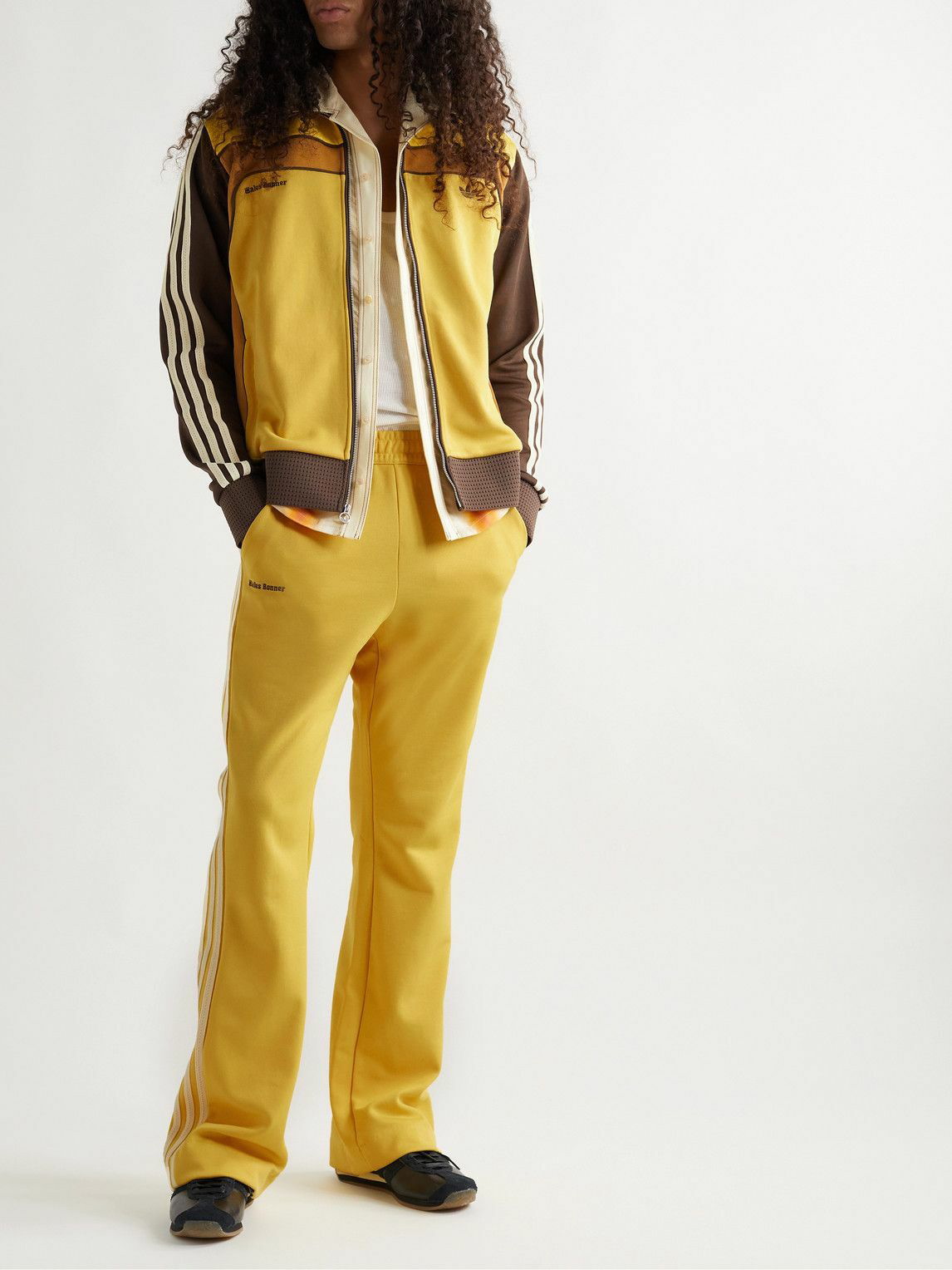 adidas Consortium - Wales Bonner Striped Tech-Jersey Track Jacket - Yellow  adidas Consortium