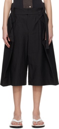 ISSEY MIYAKE Black Fold To Form Shorts