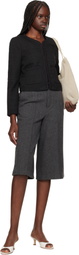 rag & bone Black Cheyenne Whipstitch-Trimmed Tweed Lady Jacket