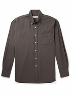 Our Legacy - Borrowed Button-Down Collar Oversized Cotton-Voile Shirt - Brown