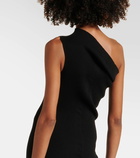 Rick Owens One-shoulder jersey maxi dress