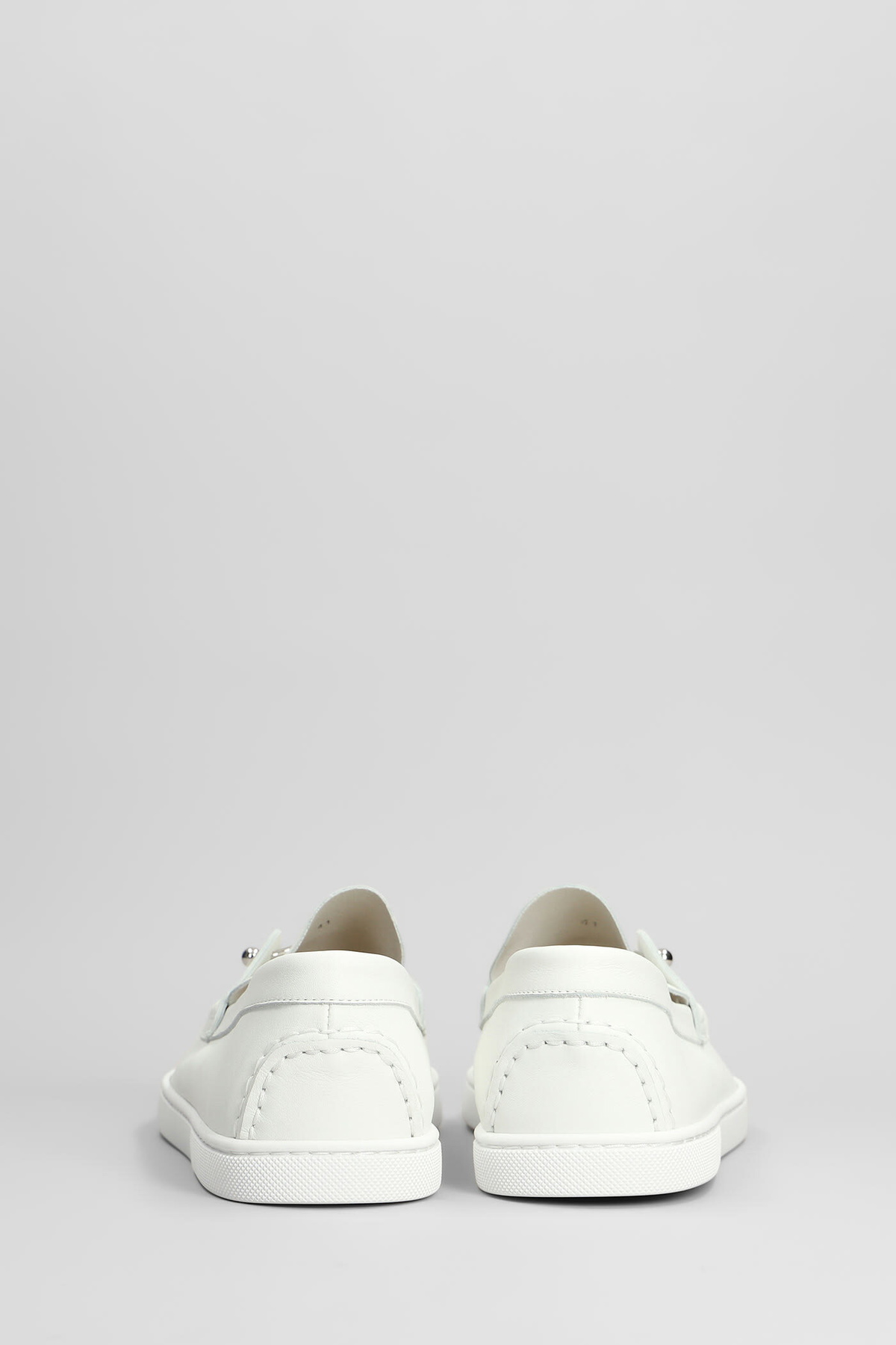 Christian Louboutin Chambeliboat Loafers In White Leather 