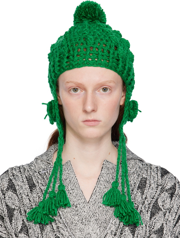 Photo: Anna Sui Green Butterfly Beanie