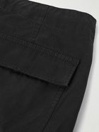 TOM FORD - New Enzyme Straight-Leg Cotton-Twill Drawstring Cargo Trousers - Black