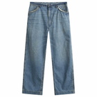Maison Margiela Men's Wide Leg Jeans in Blue Washed