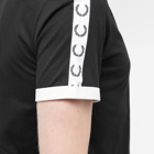 Fred Perry Authentic Men's Taped Ringer T-Shirt in Black