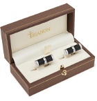 Trianon - White Gold Onyx Cufflinks - Silver