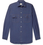 L.E.J - Indigo-Dyed Denim Shirt - Blue
