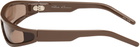 Rick Owens Brown Fog Sunglasses