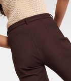 'S Max Mara Cotton-blend cropped slim pants