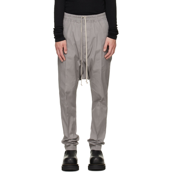 Photo: Rick Owens Gray Tower Drawstring Long Trousers