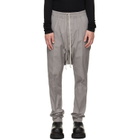 Rick Owens Gray Tower Drawstring Long Trousers