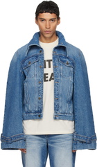 EGONlab Blue Raglan Denim Jacket