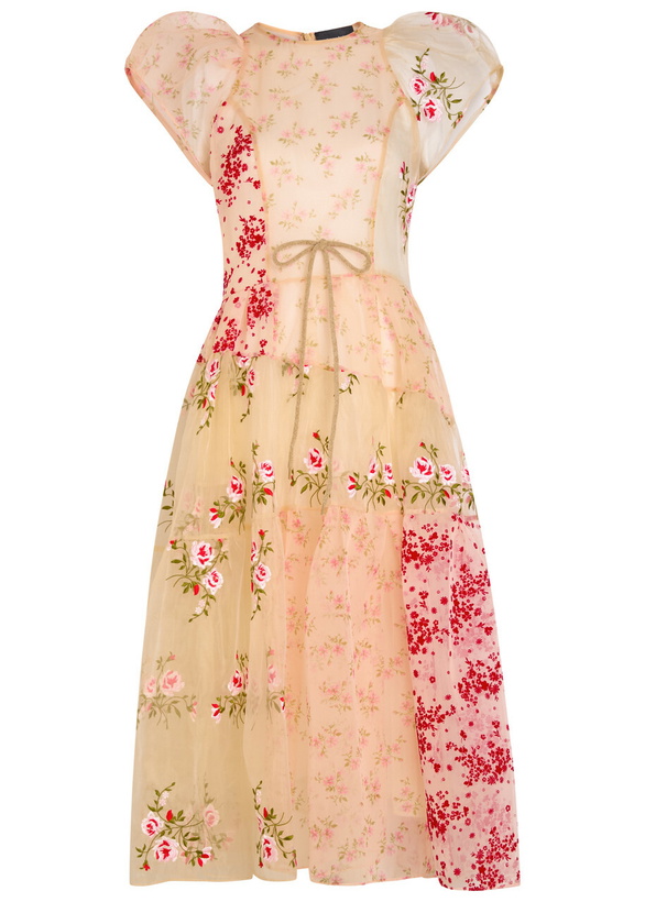 Simone Rocha Embroidered midi dress Simone Rocha Simone Rocha Embroidered midi dress Simone Rocha