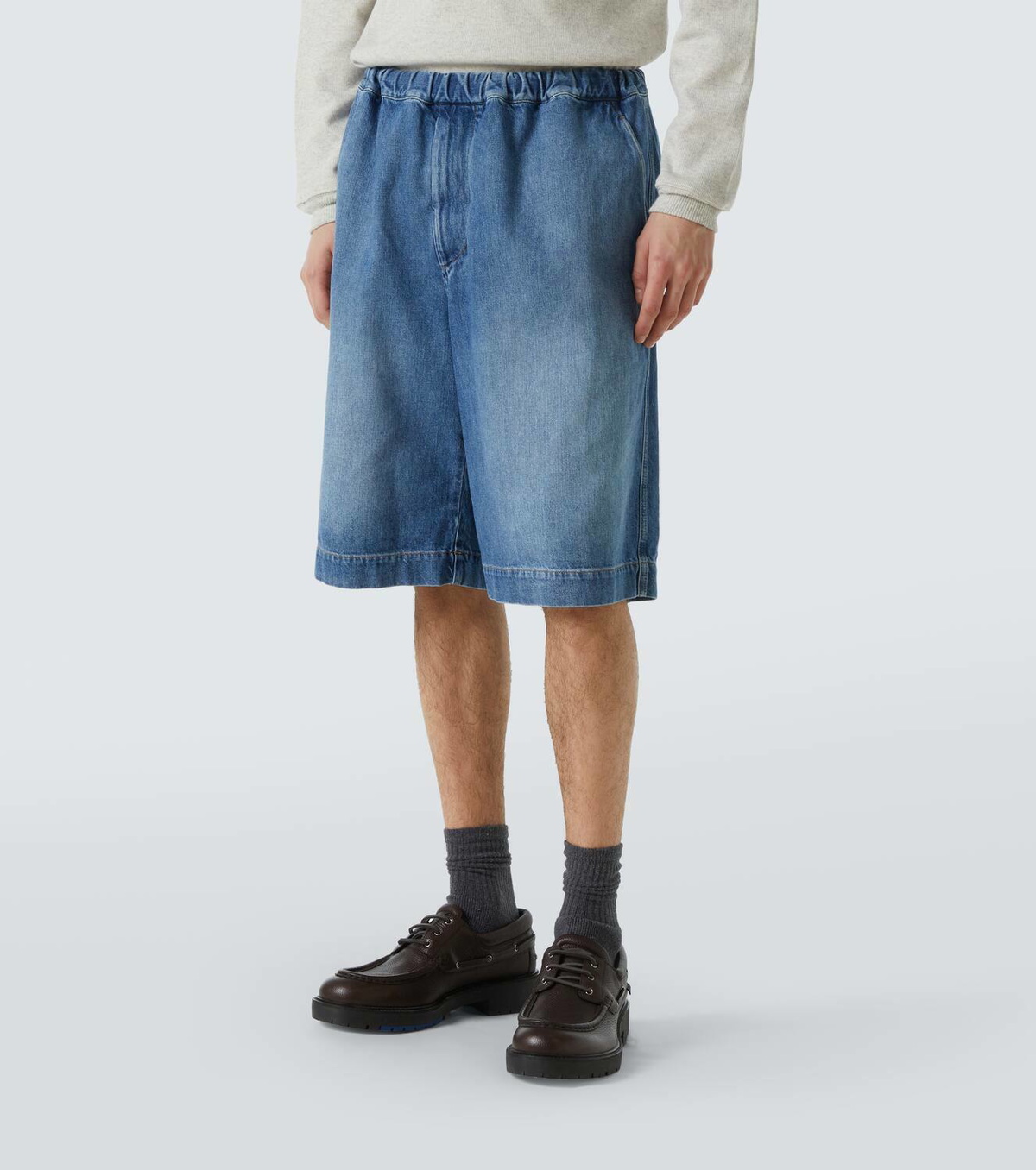 Plan C Denim Bermuda shorts