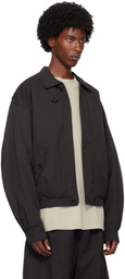 AMOMENTO Black Padded Bomber Jacket