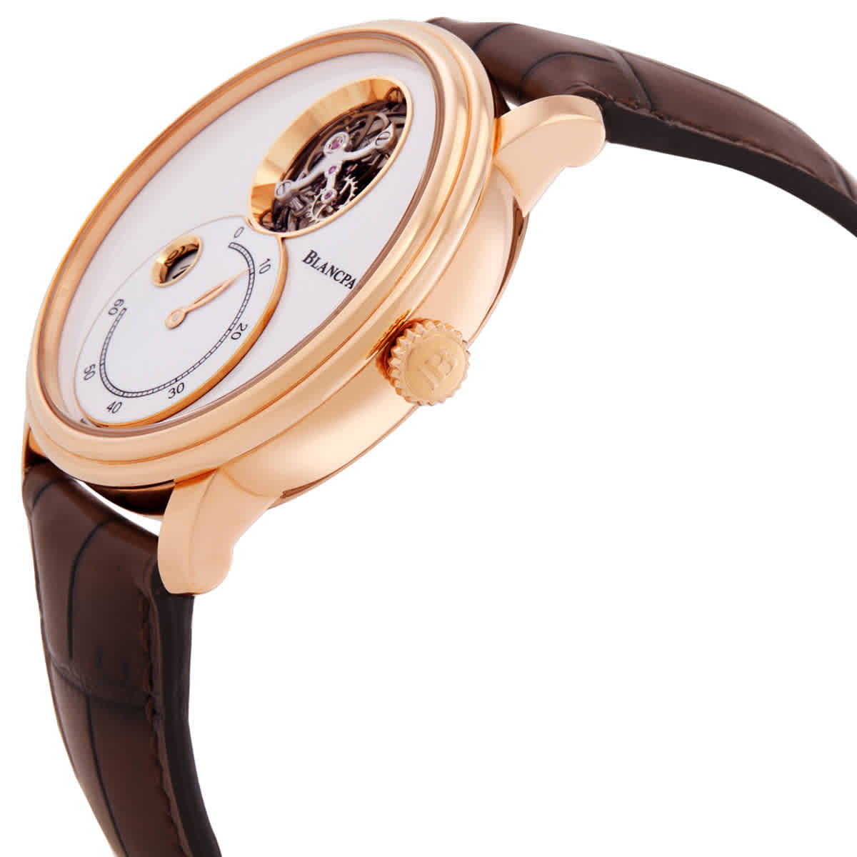 Blancpain Villeret Tourbillon White Dial Mens Watch 66260-3633-55b