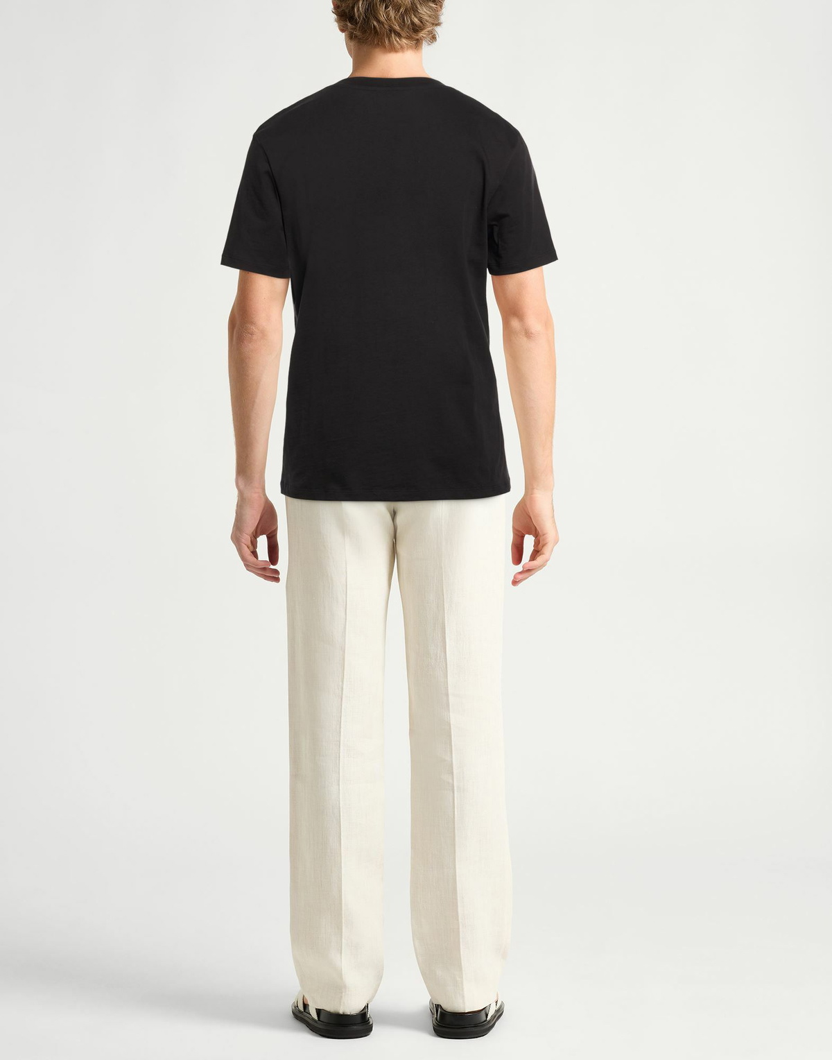 Balmain Mens T-shirt in Black