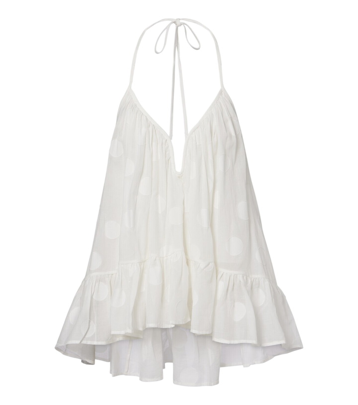 Photo: Zimmermann Solstice polka-dot cotton top