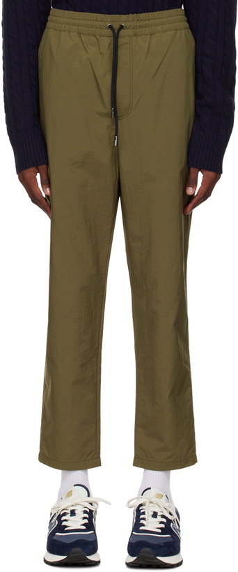 Photo: Maison Kitsuné Khaki Drawstring Trousers