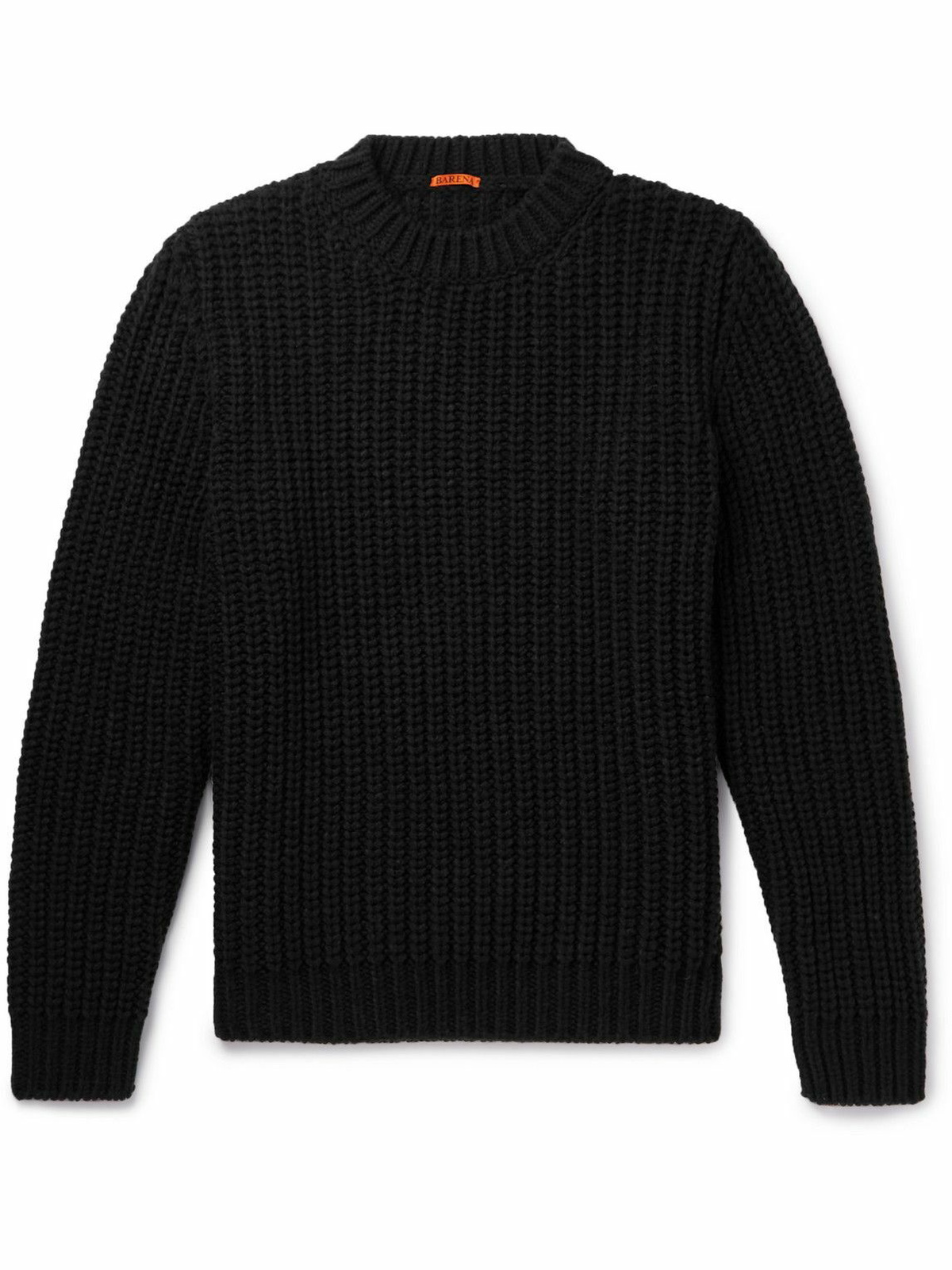 Barena - Ribbed Virgin Wool-Blend Sweater - Black Barena