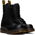 MM6 Maison Margiela Black Dr. Martens Edition 10 Eye Twisted and Reimagined 85 LAS Boots